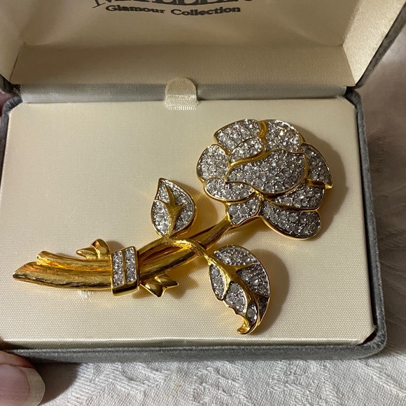 Nolan Miller Gold and Silver Sparkling Brooch - Picture 3 of 7